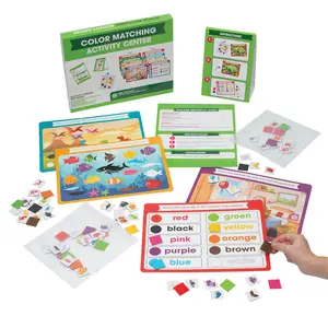 Preschool Color Matching Skills Educational Activity Classroom Center Kit - 14 Pc.
