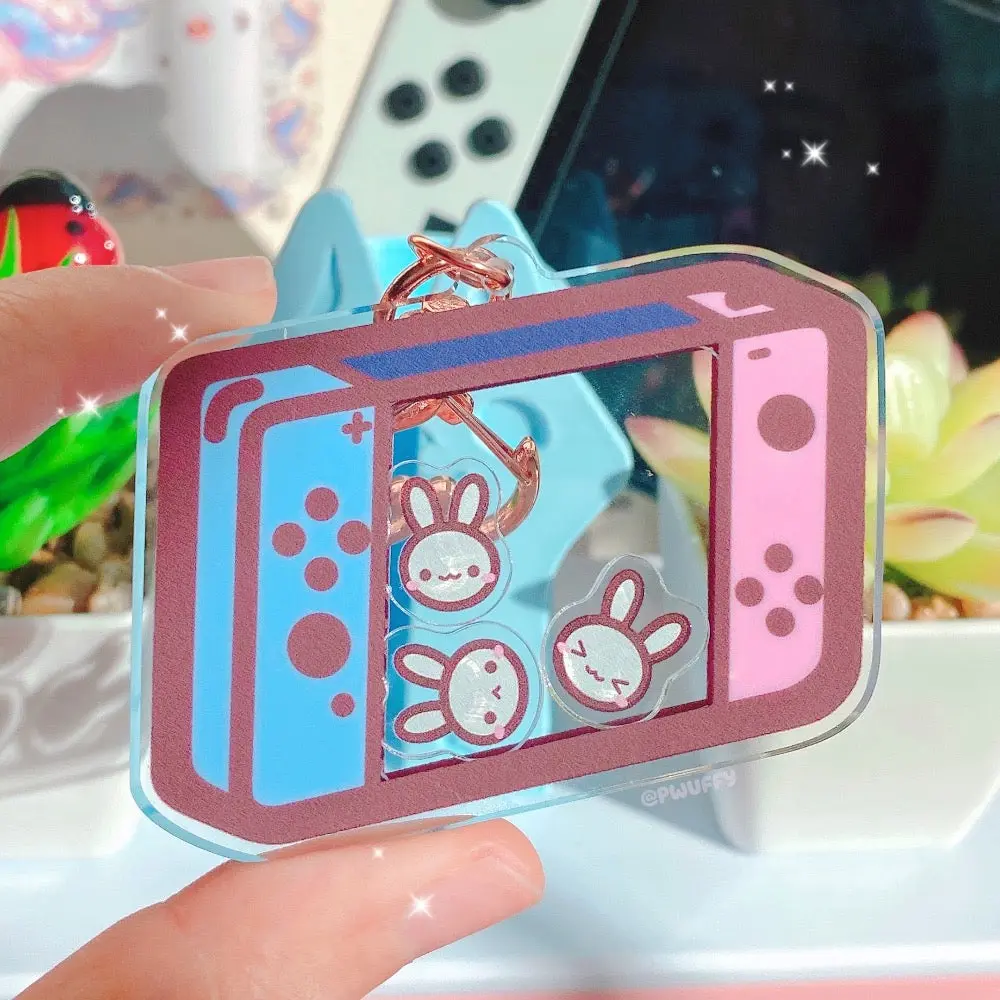Switch Bun Shaker Keychain