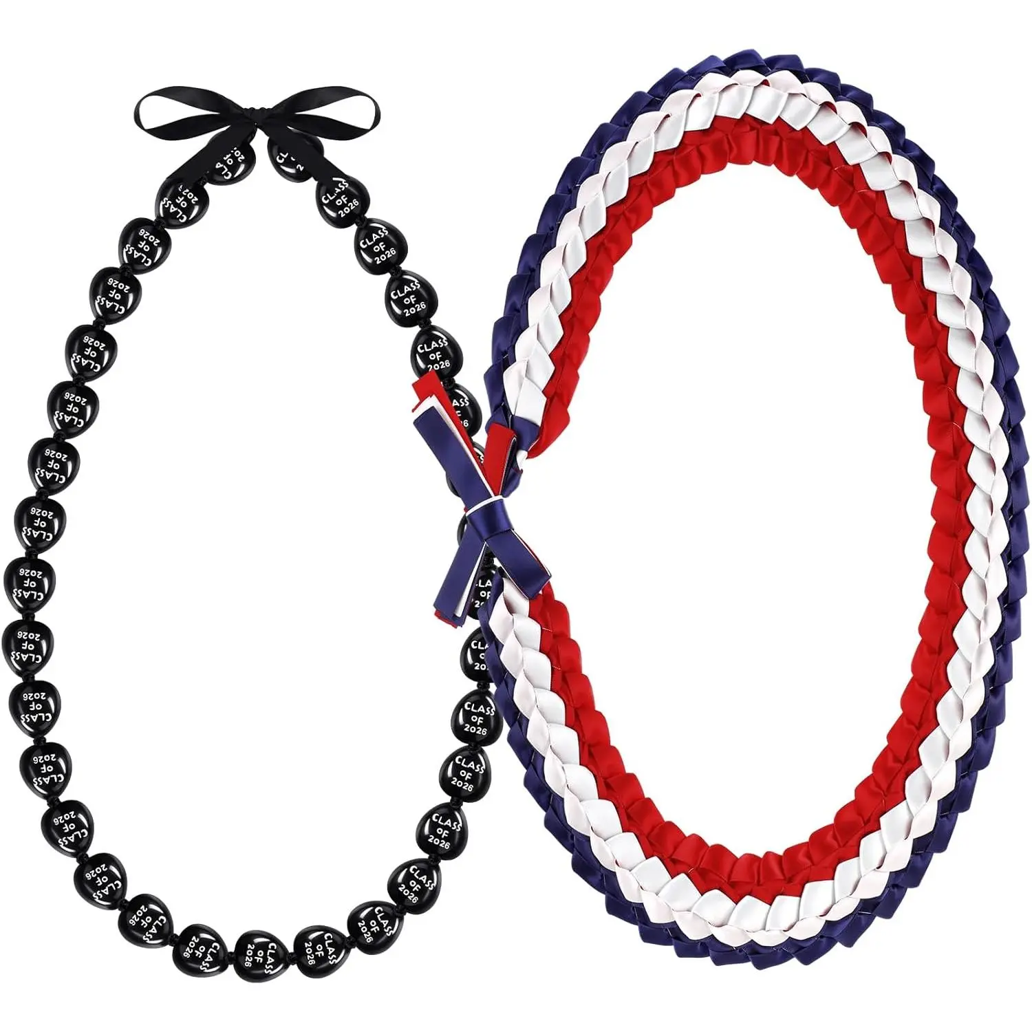 Red, Navy Blue, White