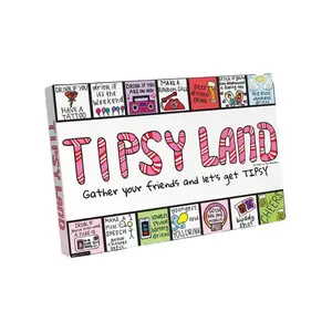 Tipsy Land Date Night Board Game - Fun Adult Drinking Game - Perfect for Couples - Created by Two Women from Texas