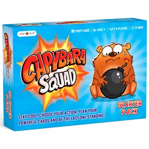rokt&razo Capybara Squad: Starter Pack, Chill & Hilarious Card Games | Delayed Bombs & Blast Tactics | 2-6 Players, 2min Rules, Ages 6+ | Perfect for Kids, Teens, Adults, Family, Party, Travel