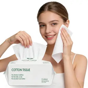 Face Towels, Disposable Face Towels,1/2/4/6/8/10Packs Makeup Remover Dry Wipes, Soft Extra Thick Dry Wipes Facial Cloths Towelettes for Washing and Drying, Facial Tissue for Cleansing, Skincare