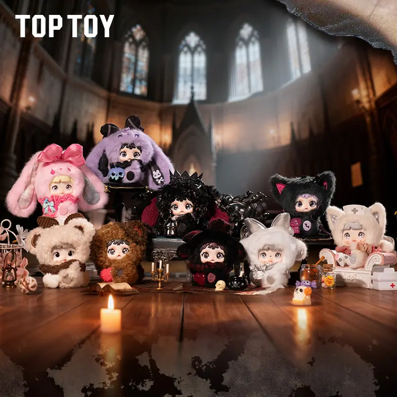 【TOPTOY】Nommi X Heymi The Entwined Fate Series Plush Doll Blind Box, Cute Collectible Blind Bags, Desktop Ornament, Perfect Holiday Gift, Stuffed Toy Doll for Collectors