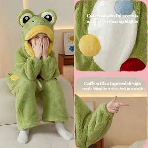 Funny Big-Eye Frog Onesie Set, Soft Cute Loose Pajamas, Party, Comfortable Sleepwear, Fun Costume for Kids, Summer Sleepwear Set