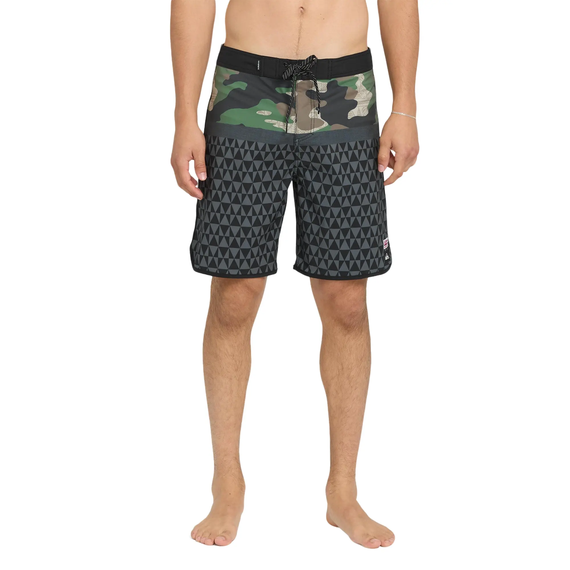 Quiksilver | Surfsilk Hawaii Blockchild 19" Boardshorts | Men's SURFSILK Performance Fabric 4-Way Stretch | Surf & Swim & Beach Days