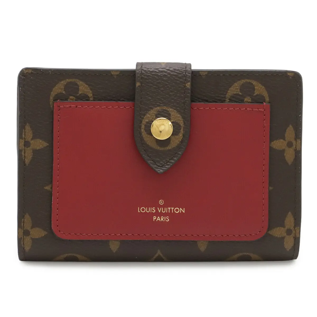 Pre-owned Louis Vuitton Canvas Small Leather Goods Portefeuille Juliette Monogram Wallet