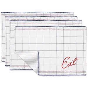 Design Imports Set of 4 EAT Placemats Design Imports Set of 4 EAT Placemats