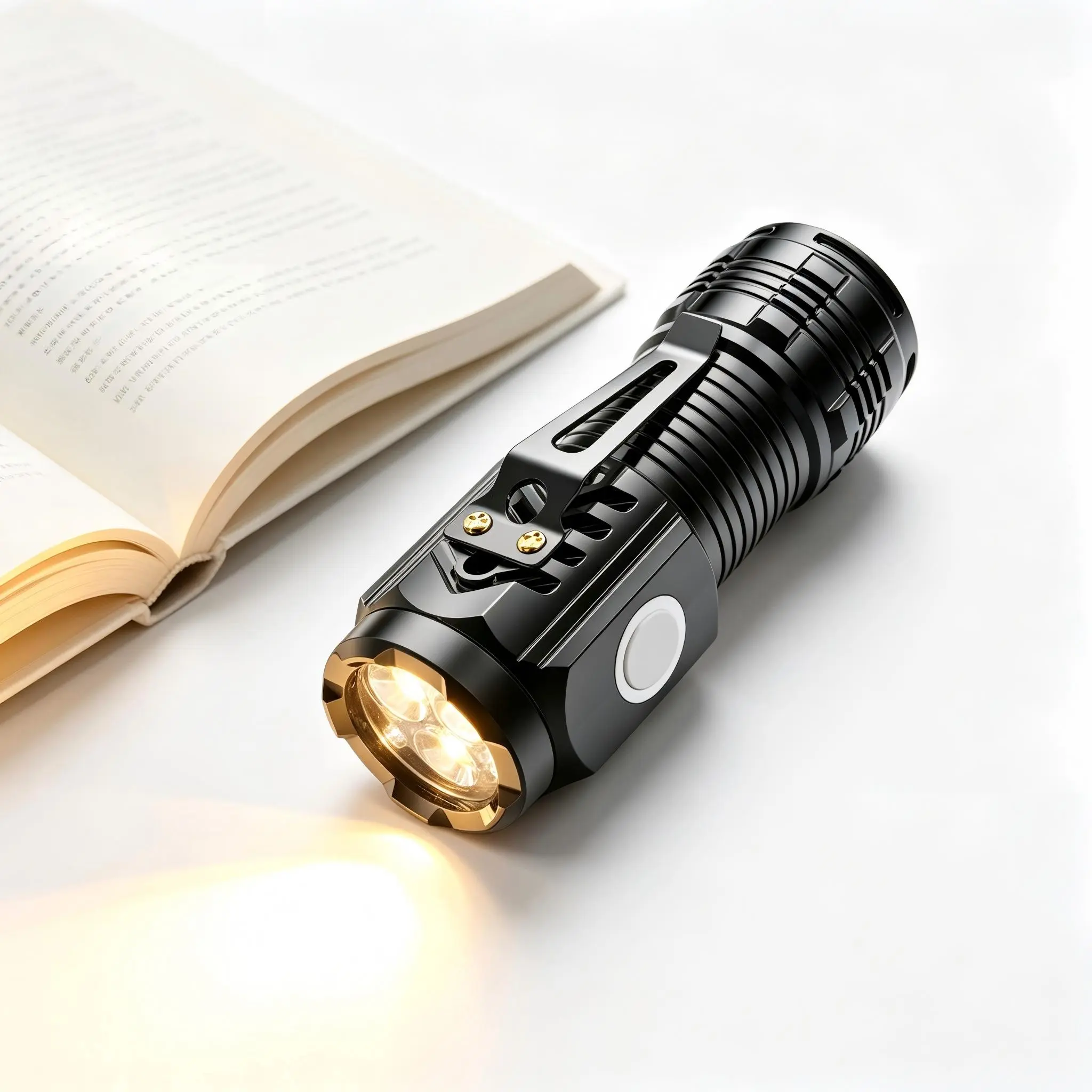 1-Pack Boxed Set Rechargeable Mini LED Flashlights (LED Lights, Mini Light) with USB-C Port, High-Brightness Beam, 3 Modes, Portable Design, Built-in Batteries, Non-slip Firm Grip, Home Improvement Tool, Outdoor Camping Essential