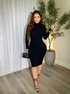 Veronica Black Midi Dress