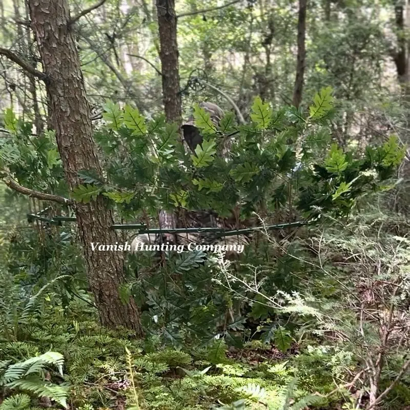 2 Tree Ninja Hunting Blinds W/ 2 sets of (12)Green Oak Branches or Use Natural Branch Combo