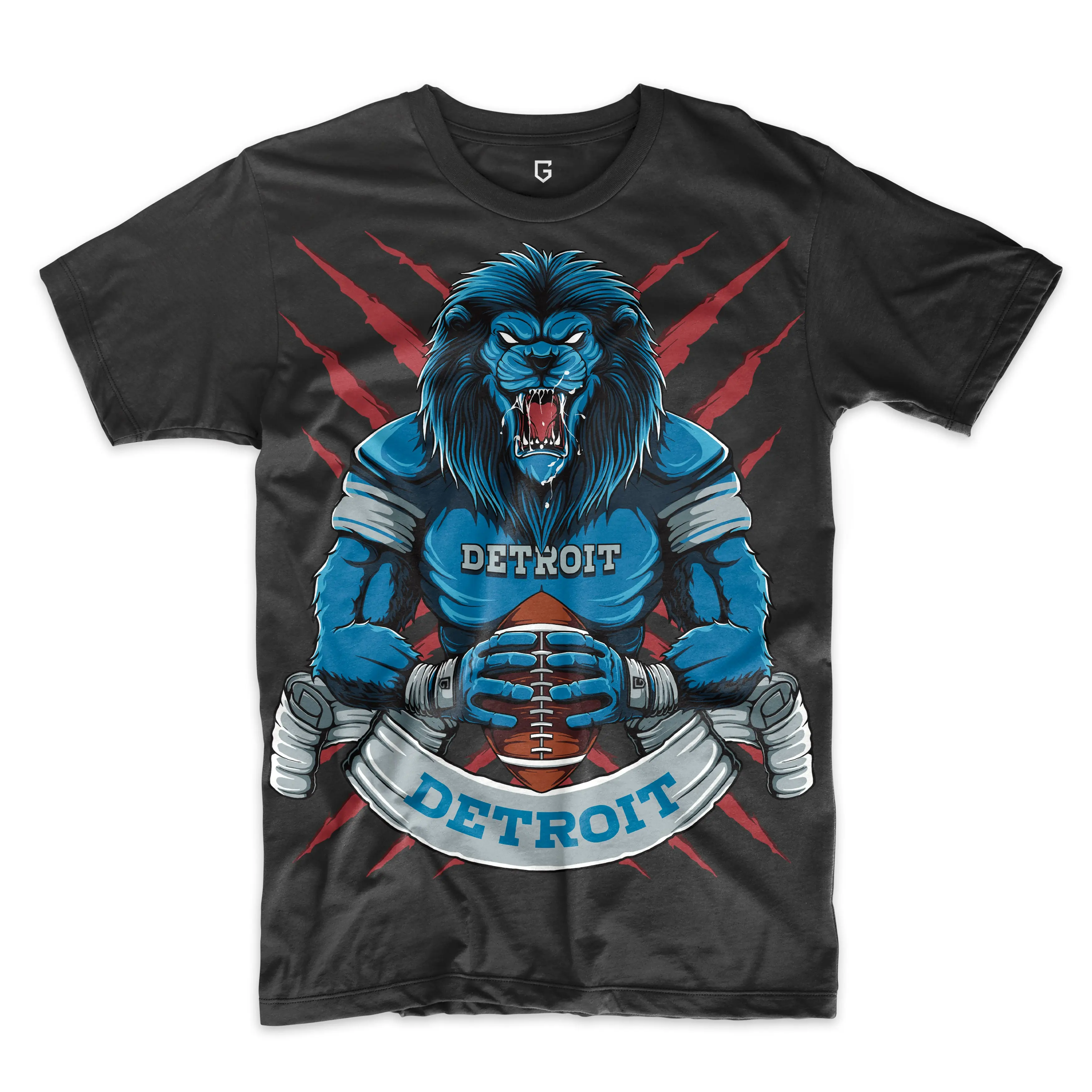 Detroit Lions Football Men's T-Shirt