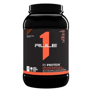 Rule 1 R1 Protein, 2 Lbs. - 25g Fast-Acting, Super-Pure 100% Isolate and Hydrolysate Protein Powder with 6g BCAAs, Muscle Growth and Recovery