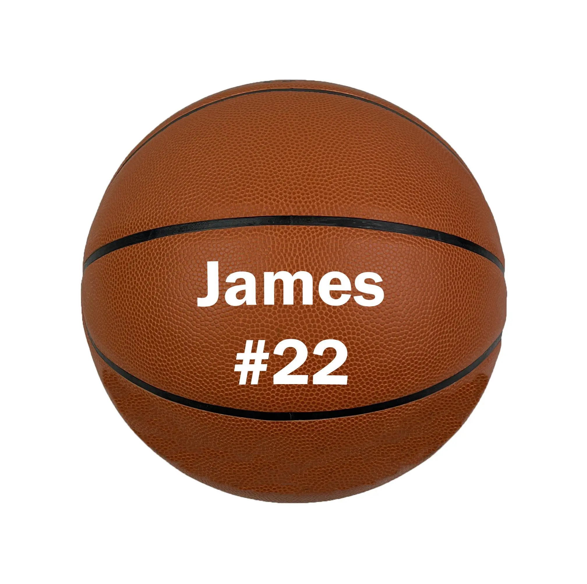 Hammet Customized Orange Basketball Size 29.5" or 28.5", Personalized with Your Custom Name, Great Basketball Gift for All Ages