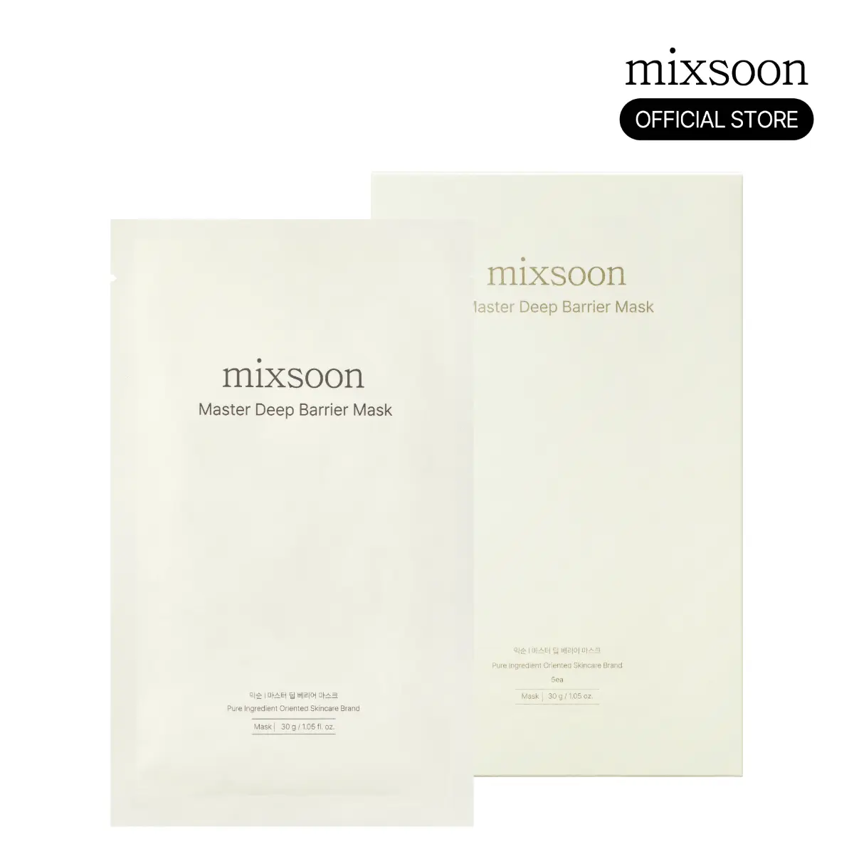 [mixsoon Official] Master Deep Barrier Sheet Mask (5EA) | Hydrating Cica & Ceramide Care for Sensitive, Glass Skin