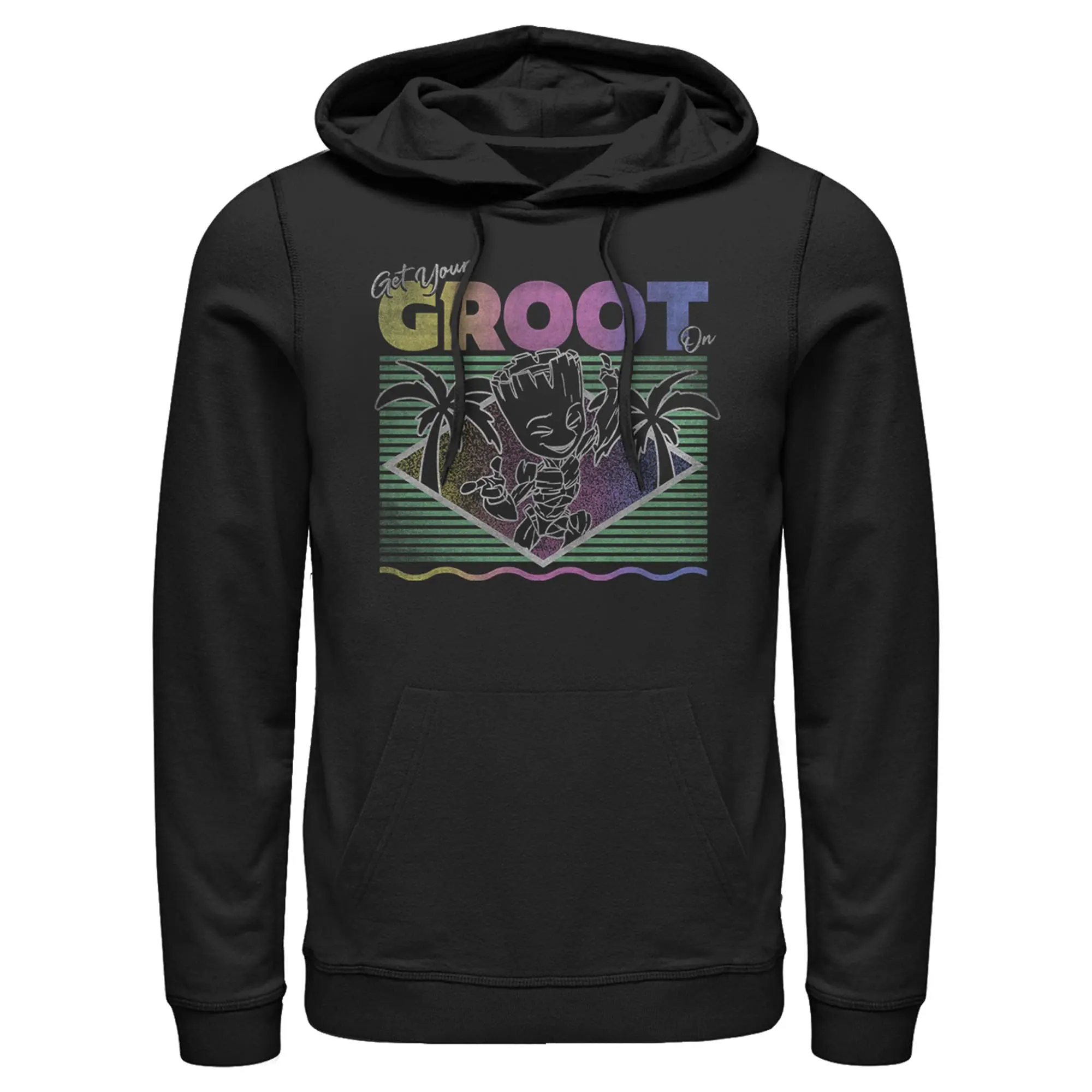 Men's Marvel Guardians of the Galaxy Retro Get Your Groot On Pull Over Hoodie