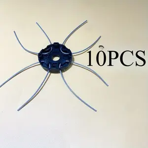 10-Piece Multifunctional Trimmer Replacement Kit - Wire Blades for Gardening, Lawn Care and Landscaping