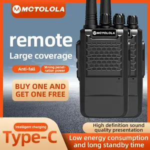(Buy one get one free) Portable UHF analog walkie talkie with dust-proof and durable design, supports Type-C charging, and has a 22 day long standby time. It is suitable as a communication device for outdoor exploration teams traveling and hiking