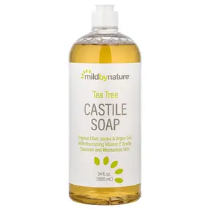 Mild By Nature Tea Tree Castile Soap, 34 fl oz (1,005 ml)