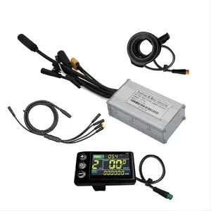 Three Mode Ebike Controller 17A 24V/36V/48V with S866 LCD Color Display Waterproof Connector 350W Motor Conversion Parts