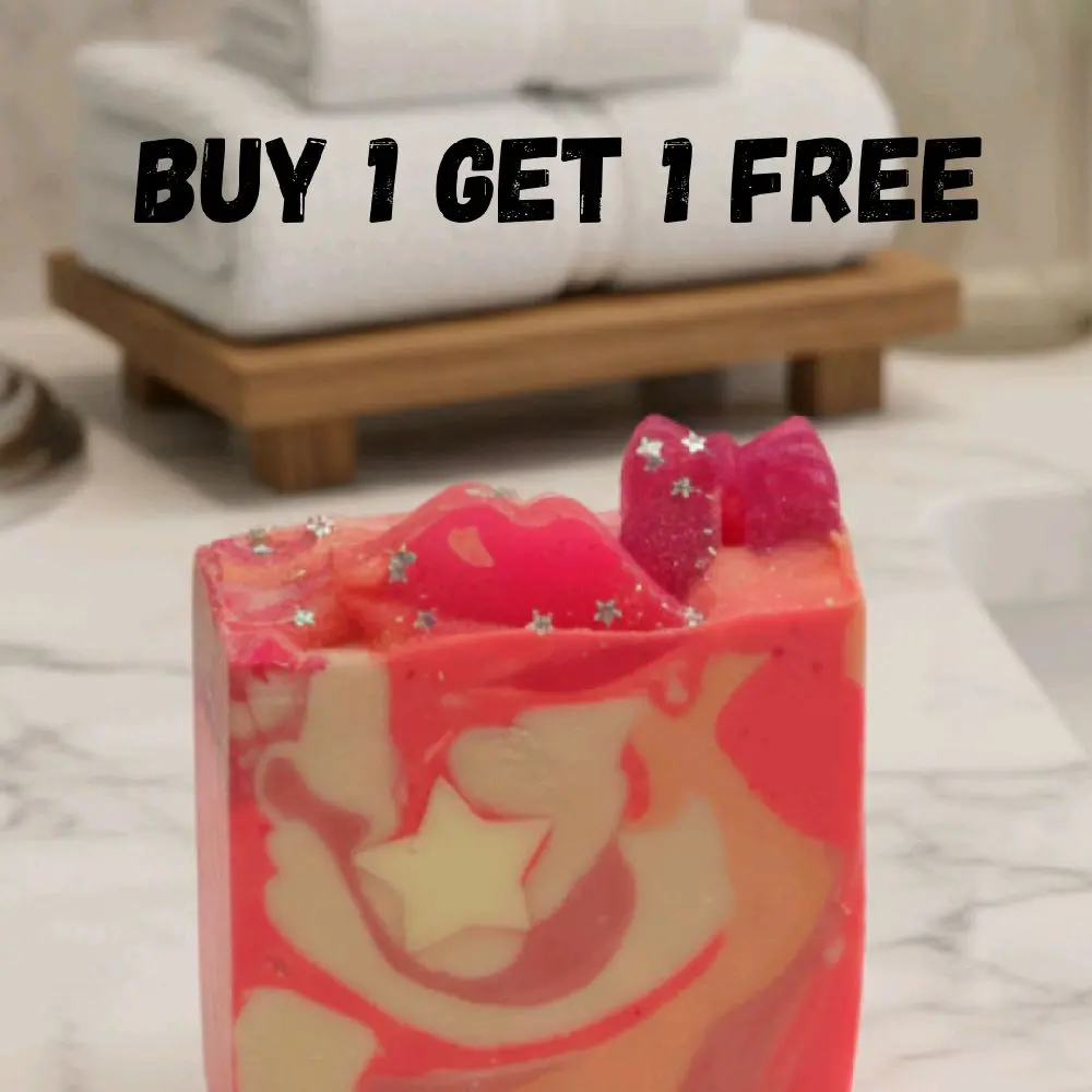 Pop Princess Organic Cold Process Swirl Soap Handmade All Natural Handcrafted Soap with Shea Butter Gentle Cleanser for Skin Care Moisturizing Cleansing
