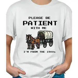 I'm from the 1900's Oregon Trail T-shirt Menswear Top Shortsleeve Casual