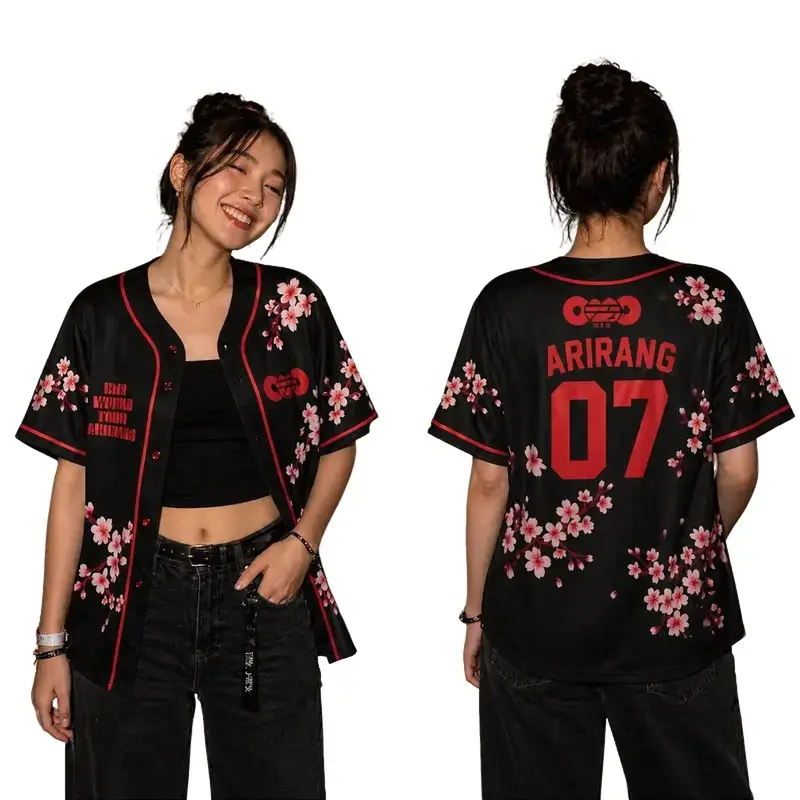 Kpop Group Bangtan Style Jersey, Custom Bangtan Boys Members Baseball Jersey For Army, Bangtan World Tour 2026 Merch Top, Bangtan Comeback 2026 Sports Vest