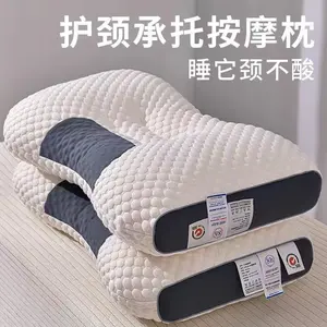 Massage Pillow Core Neck Support Knitted Washable Non-Deforming Adult Dormitory Student Home Use Pillow Core One Piece
