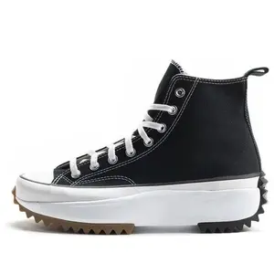 Converse Run Star Hi Black Sports Sneakers, Style Code 166800C