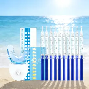 Teeth Whitening Kit for Sensitive Teeth withLED Blue Light, 10 Teeth Whitening Gel teeth  whitening turerelief  tooth  armor health smile