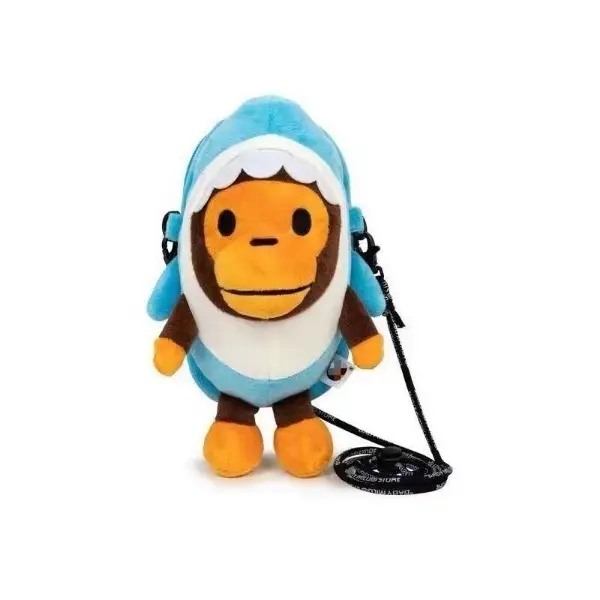 Baby Milo Soft Monkey Stuffed Animal Crossbody Bag - Purse, Shoulder Bag, Phone Holder