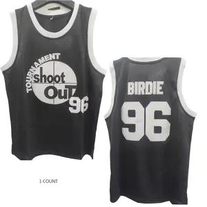 Birdie #96 Men's Basketball Jersey  Tournament Shootout Jersey Size S-XXXL Black Color movie jersey