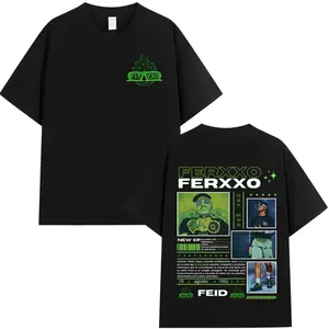 Rapper Feid Ferxxo T-shirt Unisex Crewneck Made Using 100% Cotton, Design & Printed In The USA