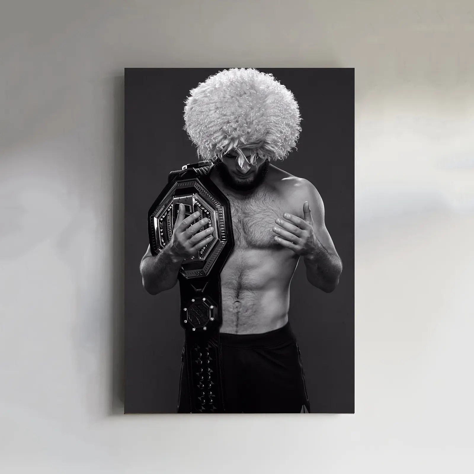 1pc Frameless  Vintage Canvas Poster,  Fighters Wall Art, Iconic  Scene with Wrestlers, Ideal for Bar, Lounge, for Man Cave Decor for History Enthusiasts, Wrestling Room Decor | Historical Scene Decor | Textured Canvas Art, Photo, Print