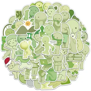 54 Pcs Unique Smiski Stickers Set, DIY Notebook Phone Case Water Bottle Stickers, Personalized Decals for Journals and More