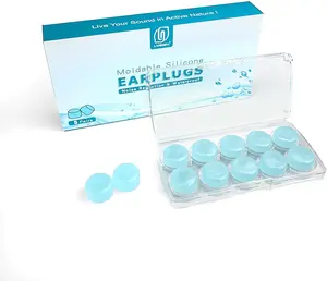 Lysian Waterproof Comfort Silicone Ear plugs  for Sleeping and Swimming Adults and Kids - Reusable Noise Cancelling Earplugs for Sound Blocking, Snoring, Study