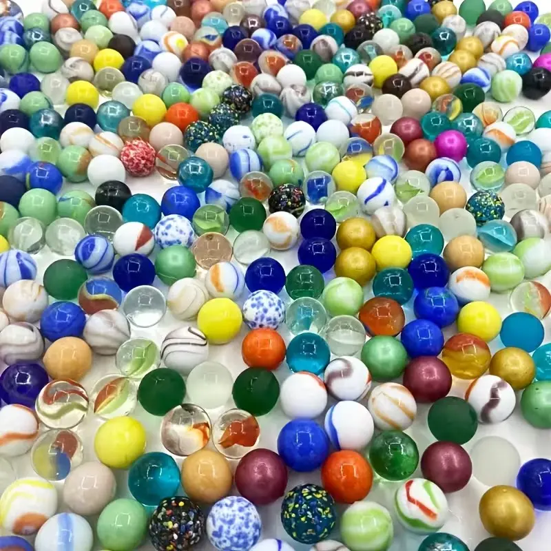 10 Random Color Glass Marbles, Various Colors for Aquarium Decor, Fish Tank Decorations, Craft Supplies, DIY Art Materials, Perfect for Handicrafts and Decoration