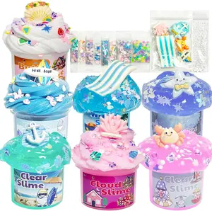 Mother's Day Gift 7 Pack Slime Kits, Butter Slime,Cloud Slime kit for Girls Ages 8-12,Crunchy Slime Kit,Party Favors for Girls and Boys