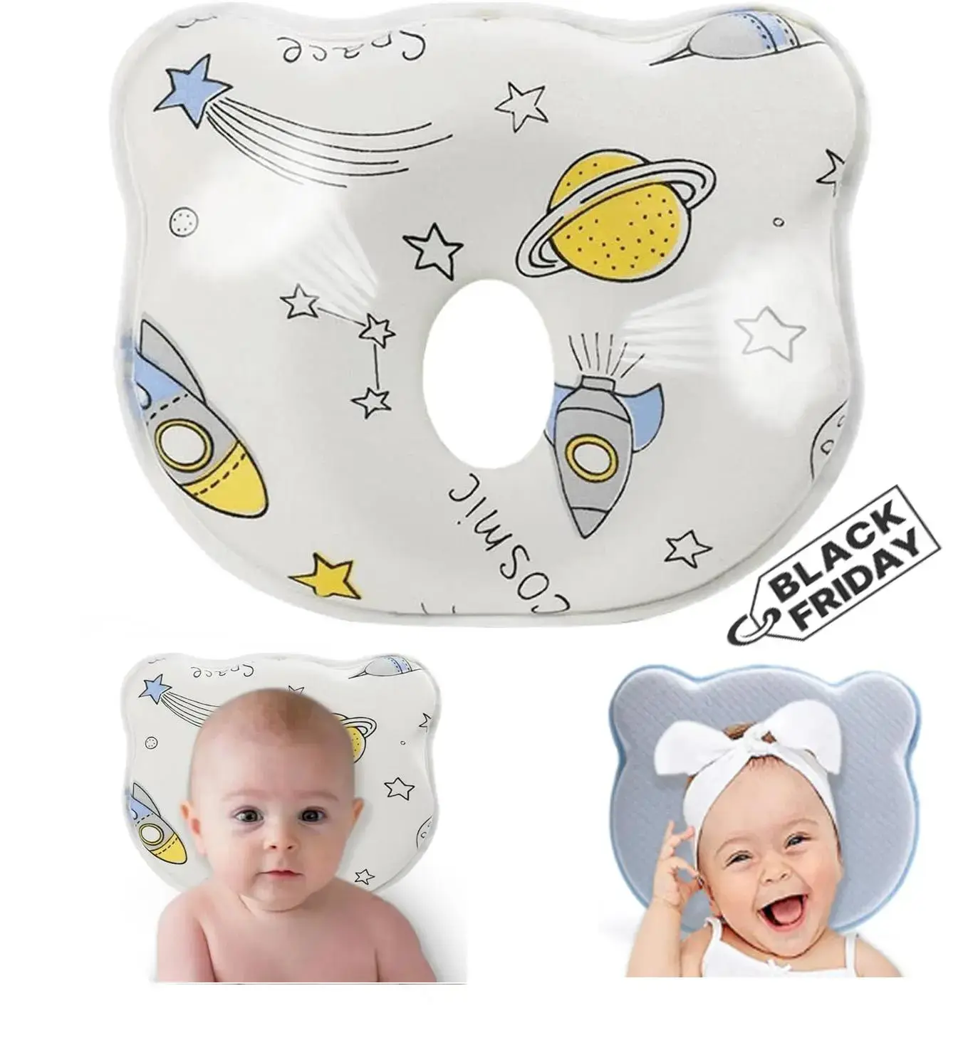 Nursing Pillow Baby Head Shaping Pillow Breathable Bed Sleeping Pillow For Newborn Infant Flat Head Prevention Head Support Outdoorfun