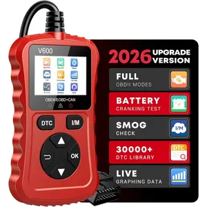 Voice-tank OBD2 Scanner Car Code Reader Support Voltage Test Plug and Play Fixd Car CAN Diagnostic Scan Tool Read and Clear Engine Error Codes for All OBDII Protocol Vehicles Since 1996 Portable