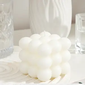 Bubble Candle Cube Soy Wax Home Decor Scented Candle, Room Decor, Guest Party Gift, Wedding Guest Gift, Bridal Shower Gift, Christmas Gift