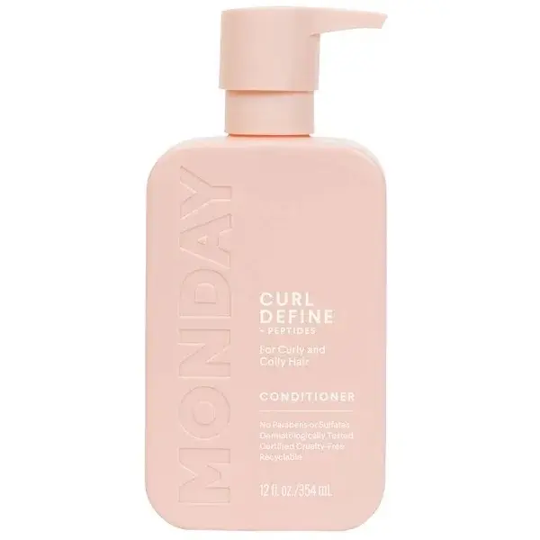 Monday Haircare Curl Define Shampoo and Conditioner   with Peptides for Curly & Coily Hair 12 fl oz / 354 ml