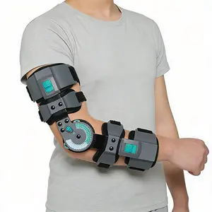 Hinged Elbow Brace – Adjustable ROM Support Stabilizer for Arm Dislocation, Ulnar Nerve Entrapment & Tendonitis – Recovery Splint for Men & Women