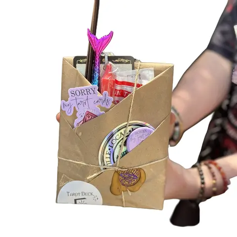Amityville Apothecary Blind Date with a Deck Tarot Card Set - Oracle Divination Game, 33-55 Ancient Symbol Cards, Wrapped Magical Goodies Selection, Gifts Adults, Cool Gifts for Adults, Toys for Grown Ups (Ages 12+, Toys & Hobbies)