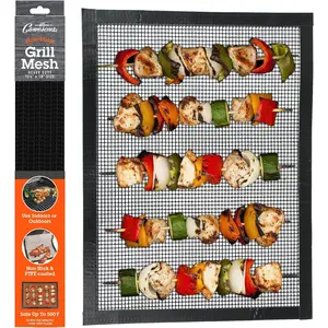 Camerons Grilling Mesh - 100% Non-Stick & Heavy Duty Reusable Cooking Mesh - Durable & Heat Safe up to 500ø F - For Indoor or Outdoor BBQ Use