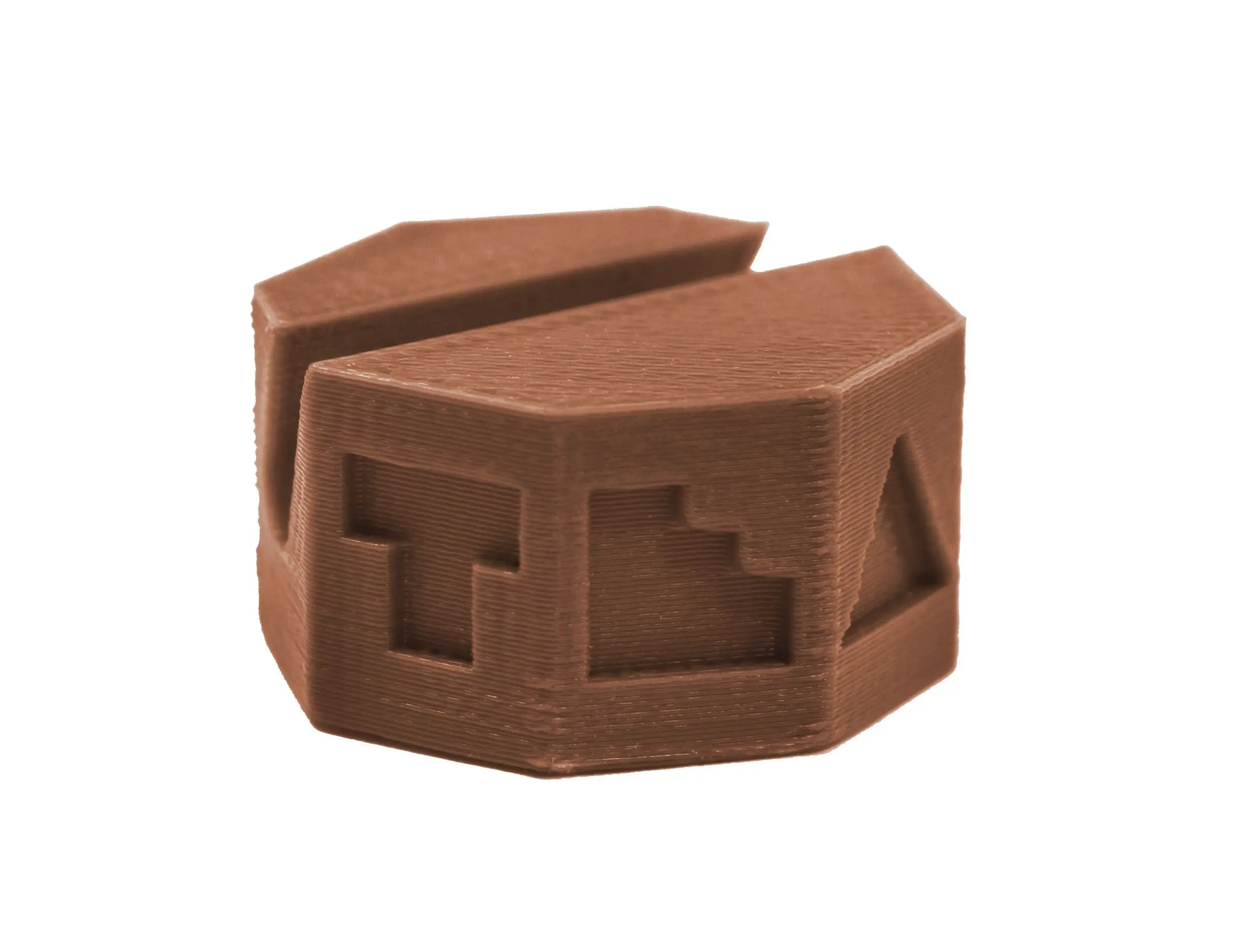 Fingerboard Display Stand - Octagon Edition - Sienna Brown Colorway