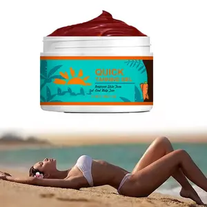 Carrot Tanning Gel 30g – Deep Bronzing Accelerator for Natural Sun-Kissed Glow, Hydrating Waterproof Body Gel for Beach & Outdoor Use