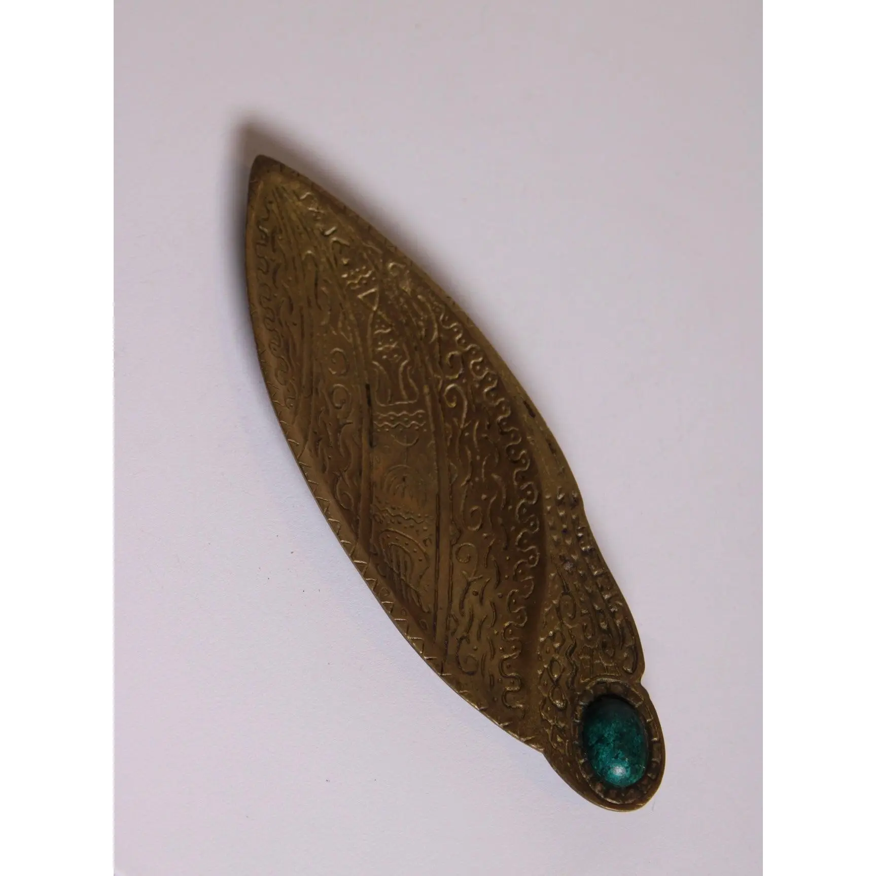 Engraved Brass Letter Opener