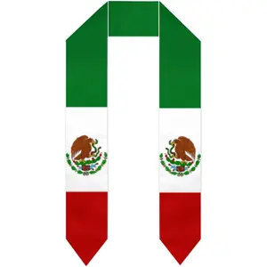 Flag Graduation Stole/Sash/Scarf 2026/2026 Double Sided International Student Graduation Decoration Gift for Men Women