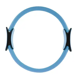 Unique Bargains Durable Yoga Ring Exercises for Yoga and Home Fitness 13.78"x12.99" Blue 1 Pc