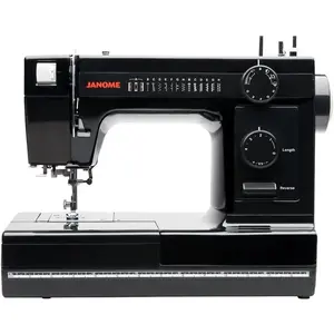 Janome Industrial-Grade Aluminum-Body HD1000 Black Edition Sewing Machine with 14 Stitches, 4-Step Buttonhole, Automatic